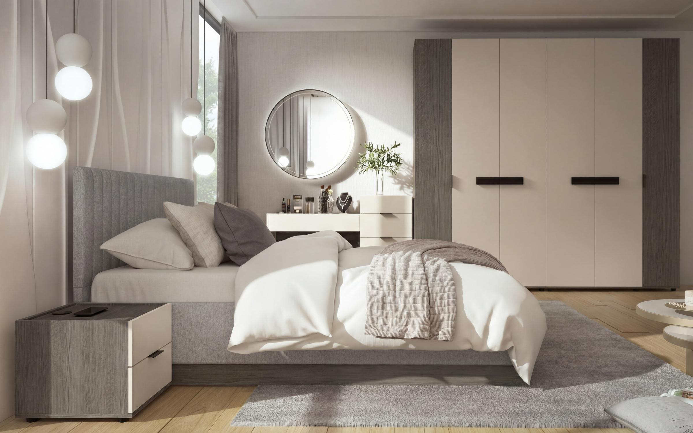 Nightstand Novela, Anthracite oak + cashmere  5